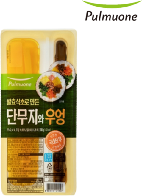 (냉장)[풀무원]김밥용단무지와우엉350g, 1개, 350g