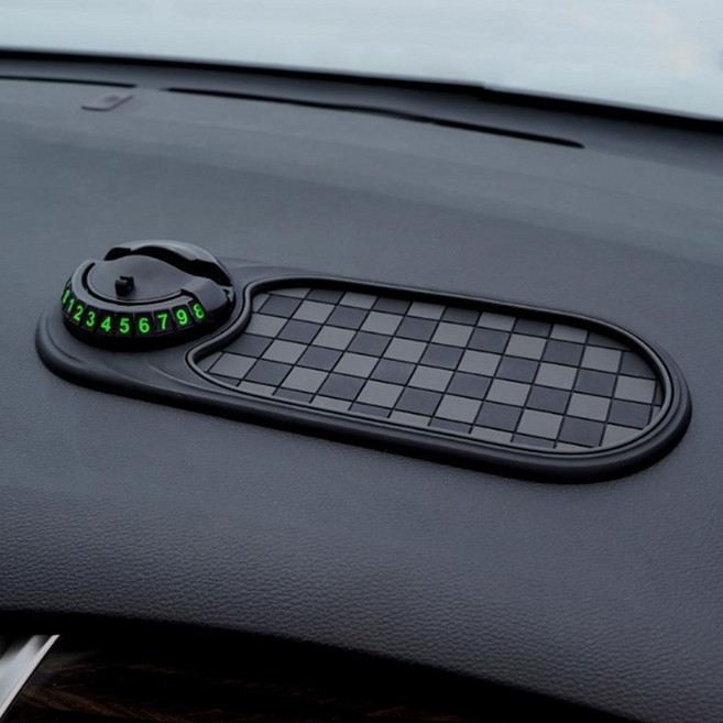 토르반 미끄럼방지 핸드폰거치 차량논슬립패드, 블랙+그레이, 1개