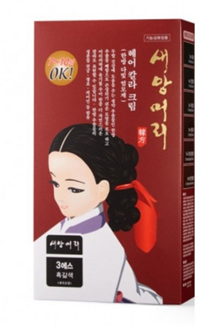 새앙머리 다빛 헤어 컬러크림 (허브염모제), 1개, 5S자연갈색