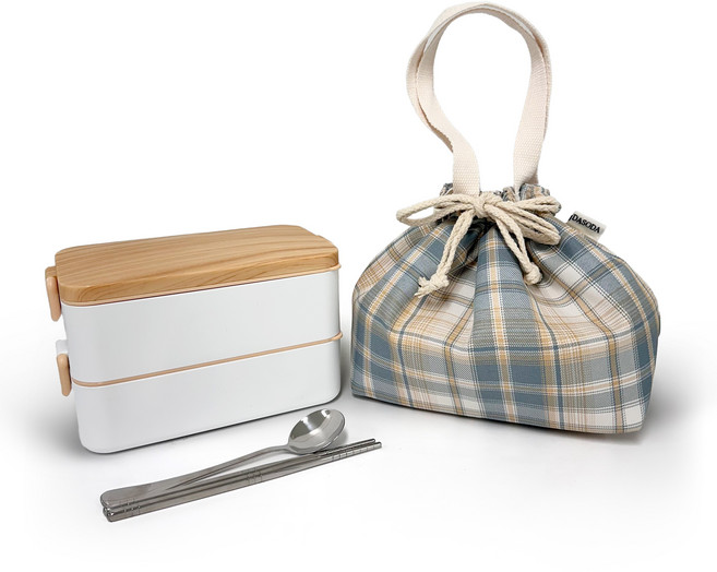 다소다 웜 스텐 도시락 + 보온가방, 혼합색상, 1세트