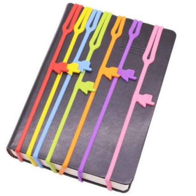 책갈피 손가락 종이 클립 학교 사무실 실리콘 스타일, 책갈피랜덤 GD06448, 1개