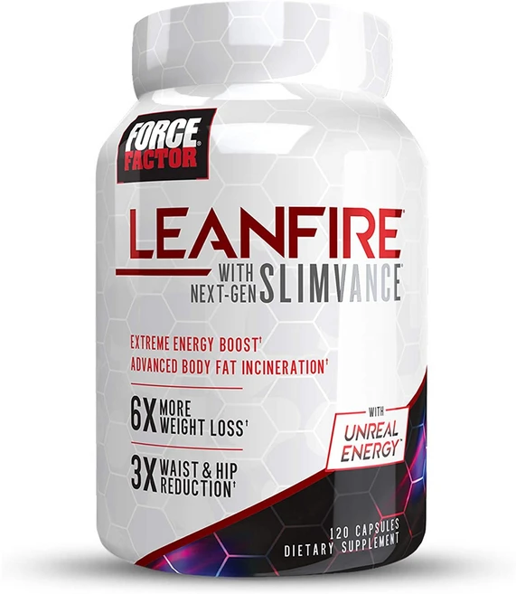 Force Factor 포스 팩터 LeanFire w/ Next-Gen SLIMVANCE 캡슐 120정, 120정 1개입, 1개 - 쿠팡