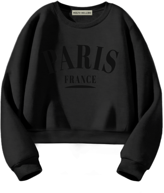 몰토벨리노 SF 파리프랑스 세미오버핏 크롭 맨투맨