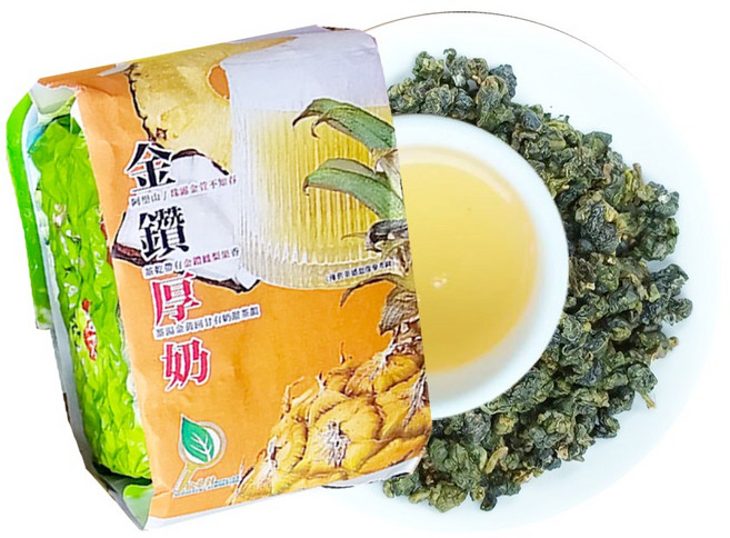 茶籽對 阿里山珠露金鑽厚奶茶 無糖無添加 天然奶甜香 回甘生津 150g, 1個, 1個裝
