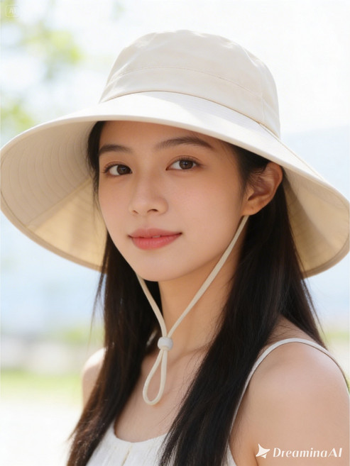 [SA] 남녀공용 UV 와이드 아쿠아 플랩캡 썬캡 모자