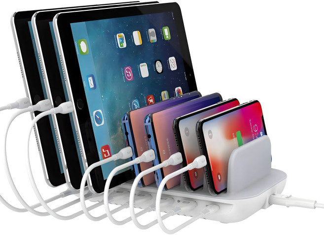 Soopii 7포트 USB PD PPS 초고속 멀티충전기 CS70, 화이트, 1개