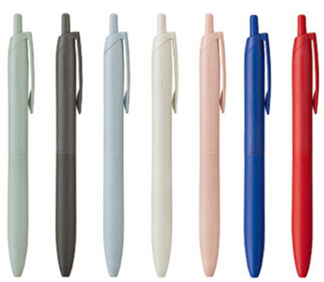유니 제트스트림 유성 단색 볼펜 SXN-LS 라이트 터치 0.5 0.7mm, 0.5 7종(검정잉크 5종 볼펜 각 1,빨강1,파랑1), 1세트