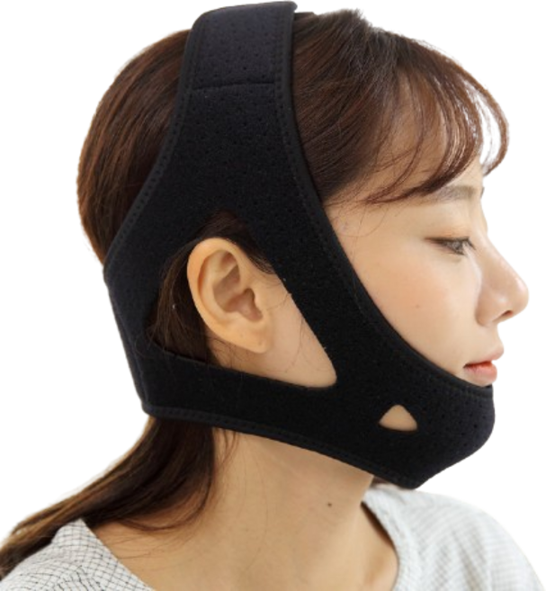 바디앤 입벌림방지 브이라인 수면밴드(연장밴드 포함), 1세트