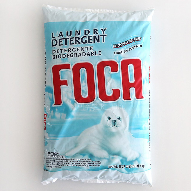 멕시코 포카 가루 세탁 세제 1kg, 1개