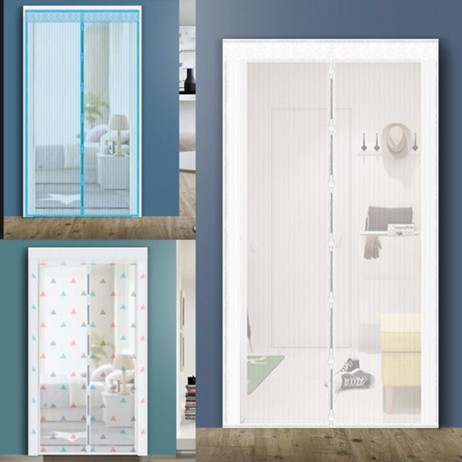 현관 모기장 방충망 현관문 방문 방충문 대형 베란다, 화이트_150x230cm