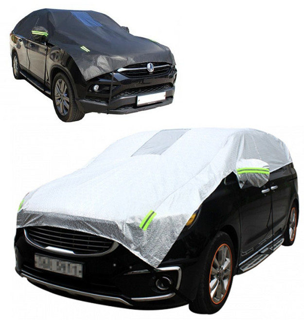 자동차커버 하프 차량덮개 제네시스 더뉴 G70 G90 EQ900, 2호-(더뉴)제네시스쿠페, 블랙, 1개