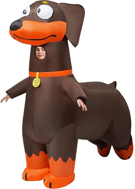 할로윈데이 코스튬의상 대형강아지 풍선옷 에어슈트 인형탈 졸업사진컨셉(키150-190), 1개