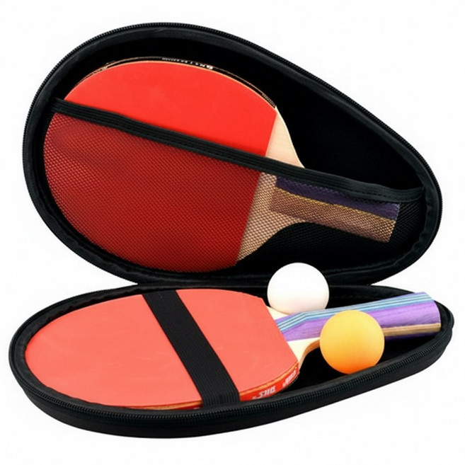 그리뉴얼 탁구 라켓 탁구채 가방 하드 케이스, 블랙