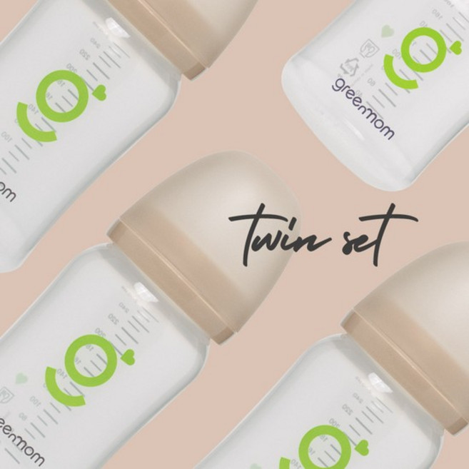 [와이드형 트윈팩] 베이직 PP 노꼭지젖병, 1개