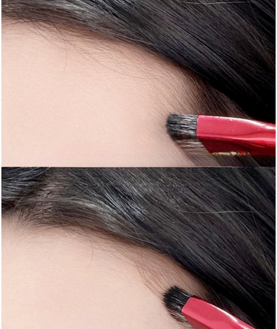 3개세트+파우치증정/헤어라인 넓은이마 자연스러운 커버 쉐딩브러쉬 사선 콧대 섀딩, 3개, 무향-