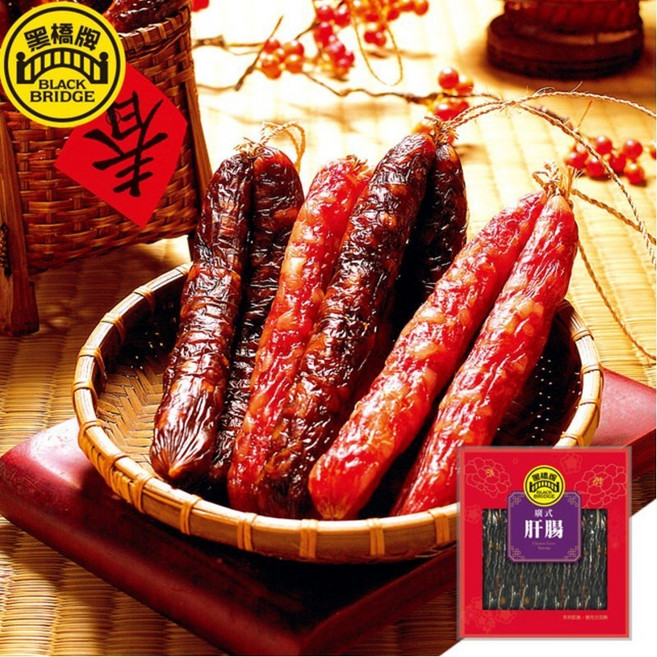 黑橋牌 廣式肝腸－真空包(袋裝常溫), 1個, 500