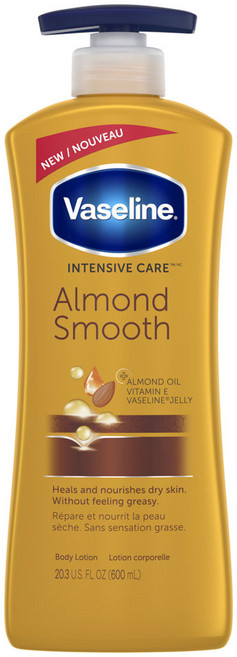 바세린 인텐시브 케어 바디 로션 아몬드 스무스, 600ml, 1개