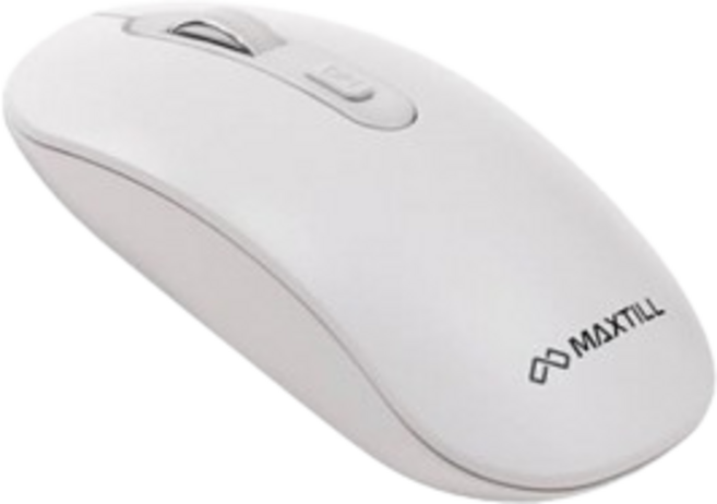 MAXTILL 맥스틸 1600DPI 초경량 무선 무소음 마우스 화이트