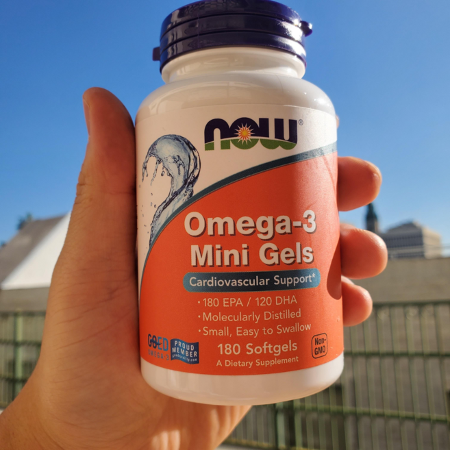 Now Foods 오메가3 미니 젤 180소프트젤, 180정, 1개