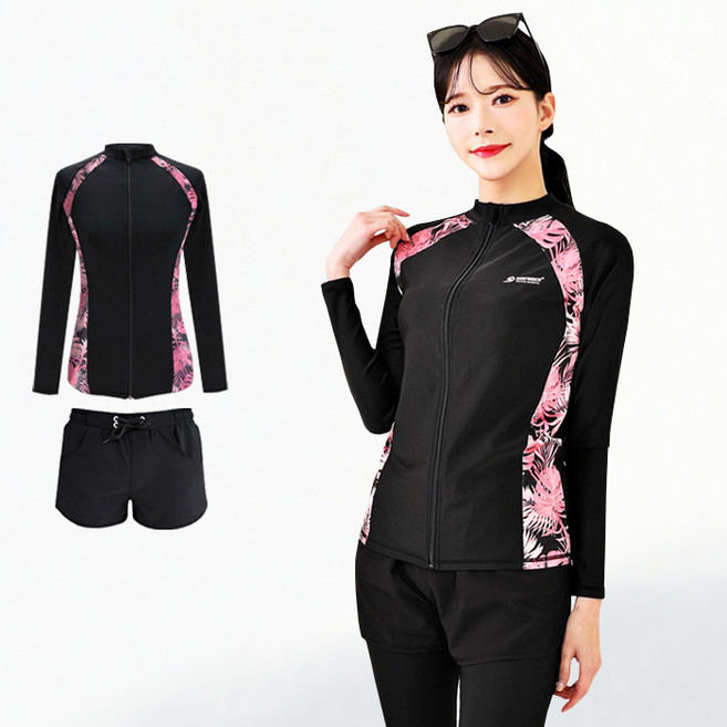 서프라이더 남녀 상하의 세트 프린팅 래쉬가드 빅사이즈 /SURFRIDER