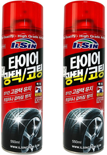 일신 타이어광택코팅제, 550ml, 2개