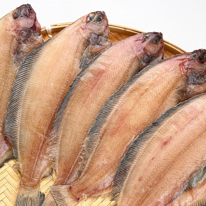 통수산 국내산 손질 제철 반건조 대왕 알가자미 알빠진가자미 기름가자미, 1개, 반건조기름가자미(중)1kg5미X2팩