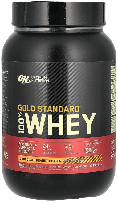 옵티멈뉴트리션 Gold Standard 100% Whey 초콜릿 피넛 버터 907g(2lbs), 907g, 1개, OPN02919 - 쿠팡