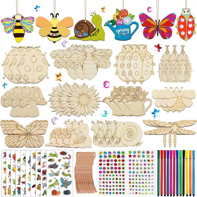 제니미엘 팬시우드 나무 꾸미기 나무공예 DIY, C. 곤충, 1세트