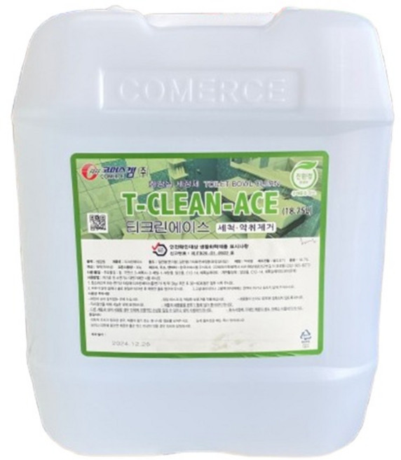 티크린에이스 18.75L 친환경 화장실 타일 변기세정제 찌든때 물때 제거 세제, 1개