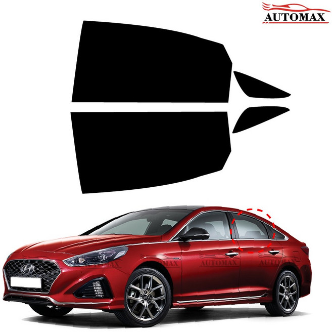 쏘나타LF 2열 운전석 조수석 세트 국산 열차단 썬팅필름, 쏘나타LF(14-17)2열썬팅지, IR20_5%(가장진한농도)