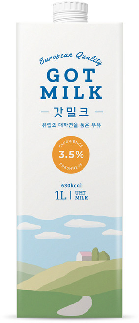 갓밀크 멸균우유, 1L, 12개