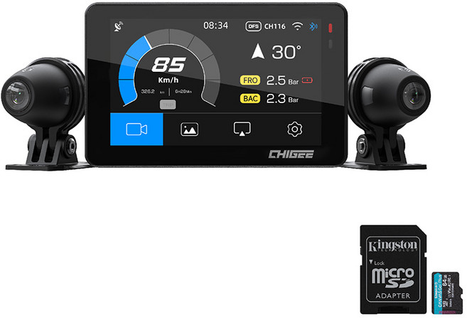 AKEEYO XR-2 智慧型行車記錄器 Carplay 導航 機車測速提醒 附64GU3記憶卡 加碼送胎外式胎壓