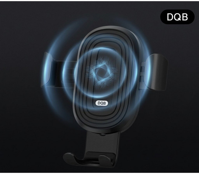 알로코리아 차량용 무선충전거치대, 블랙, cc110w