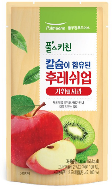 풀무원 풀스키친 후레쉬업 키위앤사과 100mlX10, 10개, 100ml