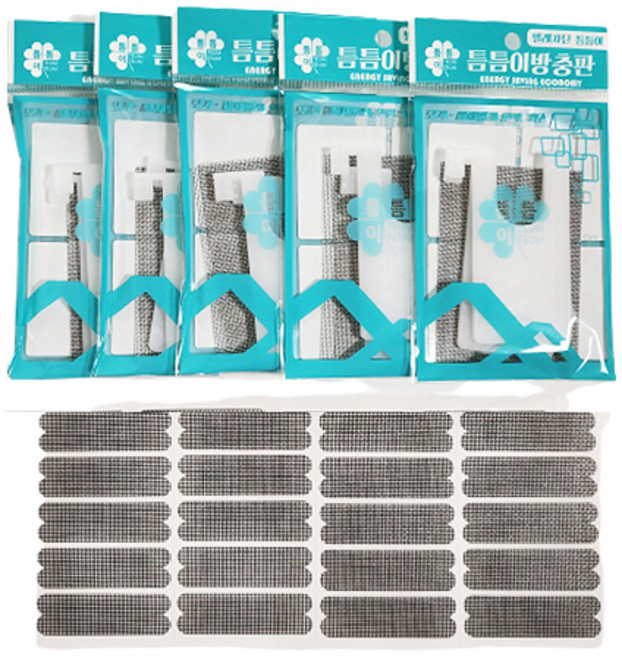 틈틈이 벌레차단 방충판 6개 물구멍 테이프 4개 방충망, 1세트