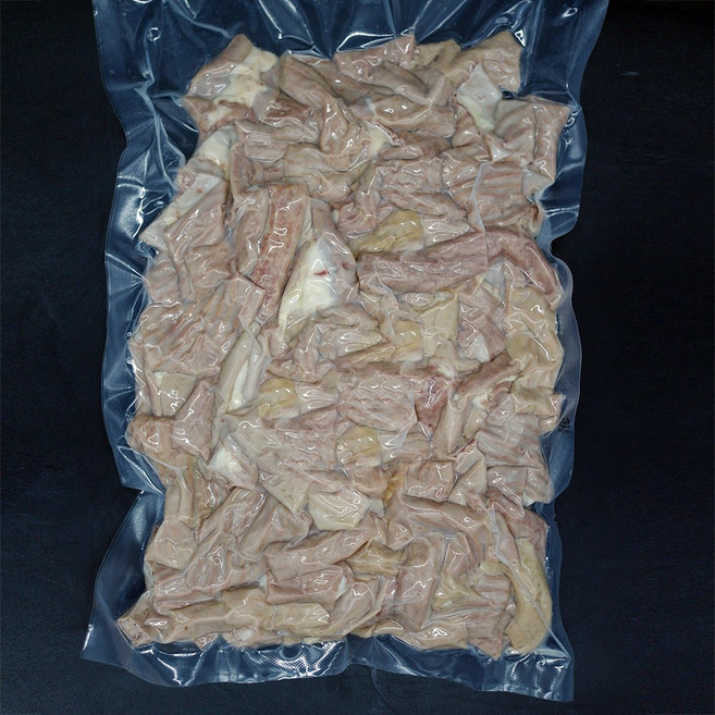 국내산 삶은 자르지 않은 돼지곱창(냉동)/ 돼지소창 대용량, 1kg, 2개