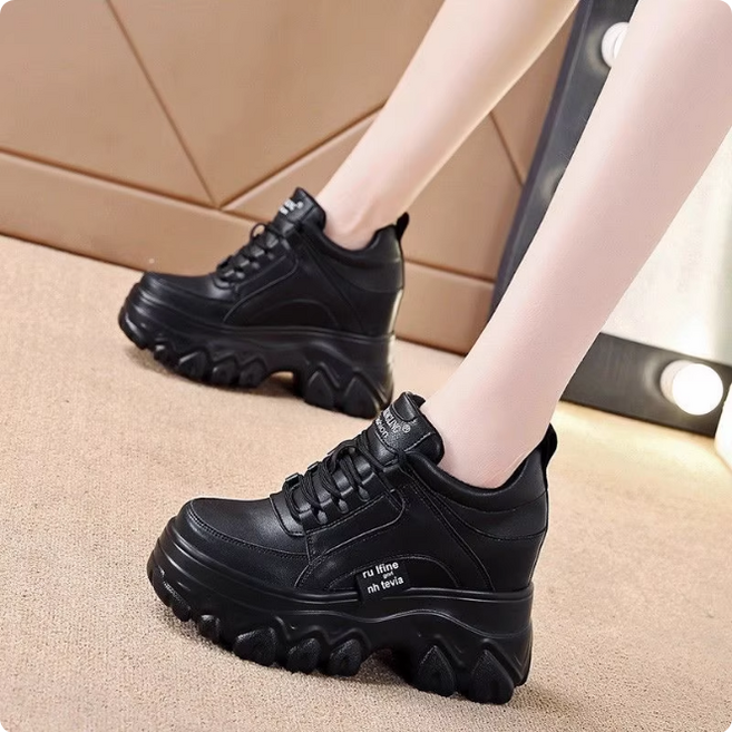 쌍천 여성 키높이 10cm 통굽 송편화 키작녀 기높이 개주얼화 스니커즈 운동화 A26011308