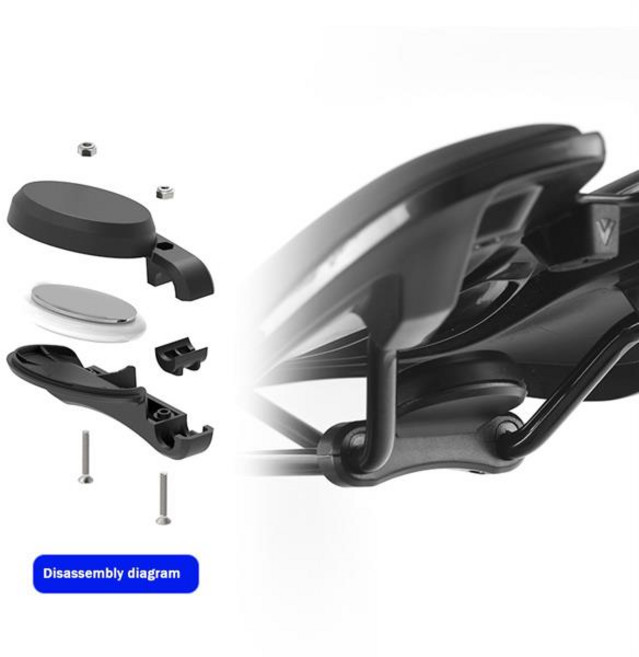 에어 태그용 히든 마운트 전기 자전거용 방수 GPS 트래커 좌석 아래 블랙, 1개