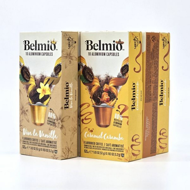 벨미오 캡슐커피 플레이버 60개입, 바닐라+카라멜, 5.2g