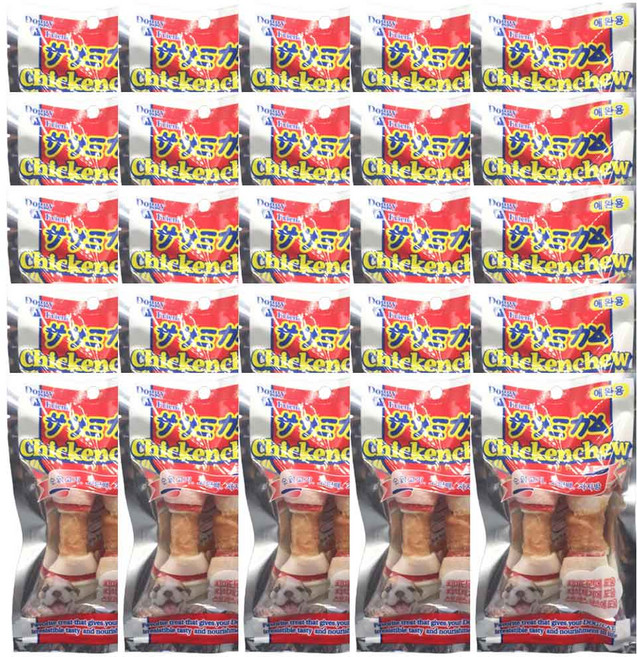 도기프랜드 치킨츄 2P 20개 껌, 단품/단품, 순닭고기