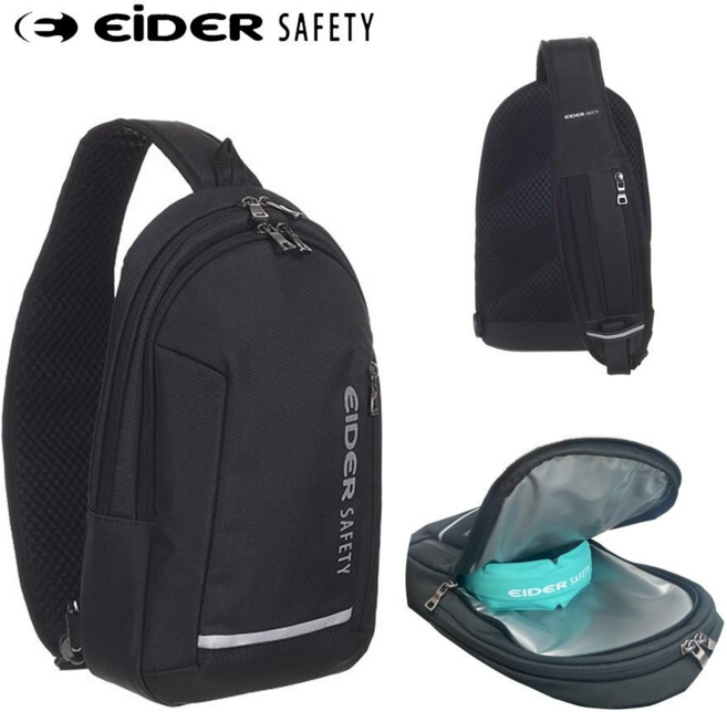 아이더 세이프티 워커 슬링백 힙색 보냉기능 멀티포켓 여행 등산, 블랙(Black)