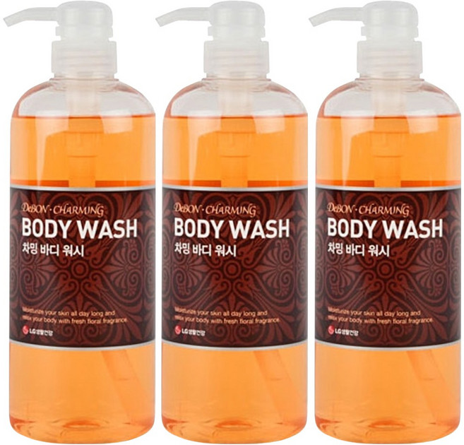 드봉 차밍 바디워시, 730ml, 3개