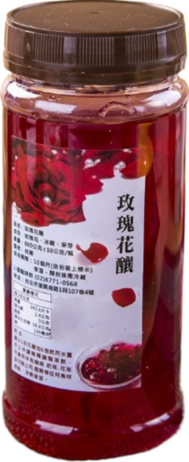 JJ蛋糕烘焙 玫瑰花釀, 600g, 1個裝