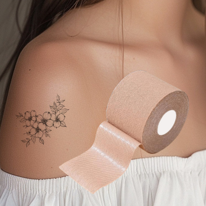 모디크 문신 타투 가리개 테이프, 1개, 5cm x 5m