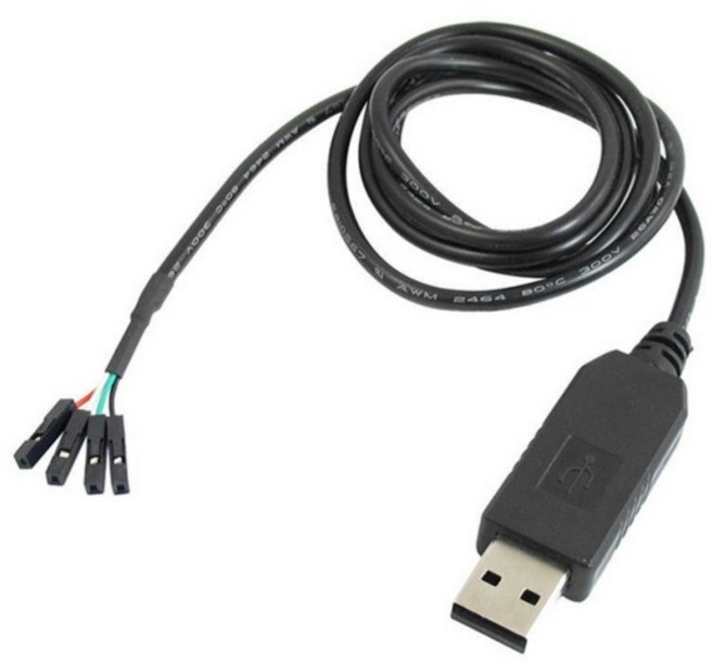 PL2303HX 컨버터 UART USB to RS232 TTL 변환 케이블 - 시리얼 통신 아두이노 라즈베리파이 MCU 개발용, 1개