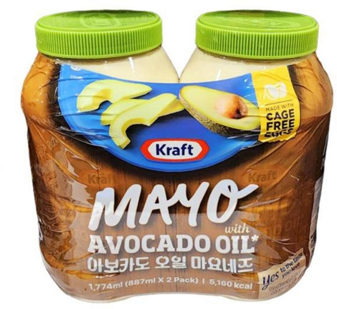 코스트코 아보카도 마요네즈 크라프트 아보카도오일 마요 미국 마요네즈 대용량, 1세트, 1.774L