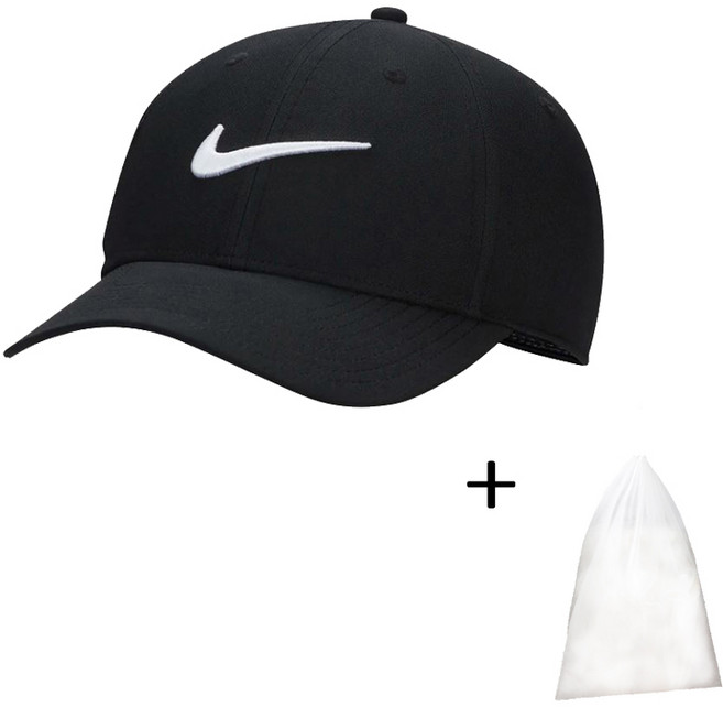 나이키 골프모자 런닝캡 드라이핏스우시캡 검흰 남여착용 (모자파우치증정)