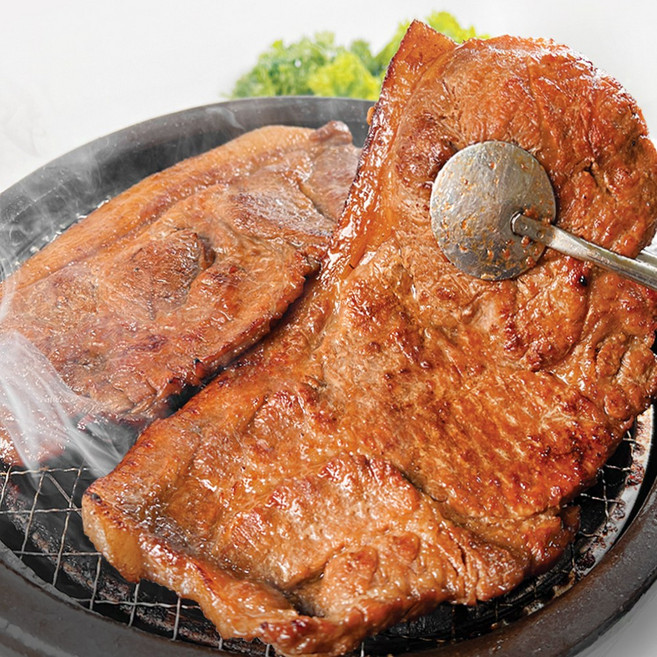 천지푸드 수원식 멍석말이 돼지갈비 맛 돼지왕구이 400g, 1개