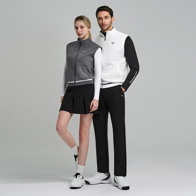 다운블로우 여성 스포츠 골프웨어 라인 풀집업 베스트 DB 6519W