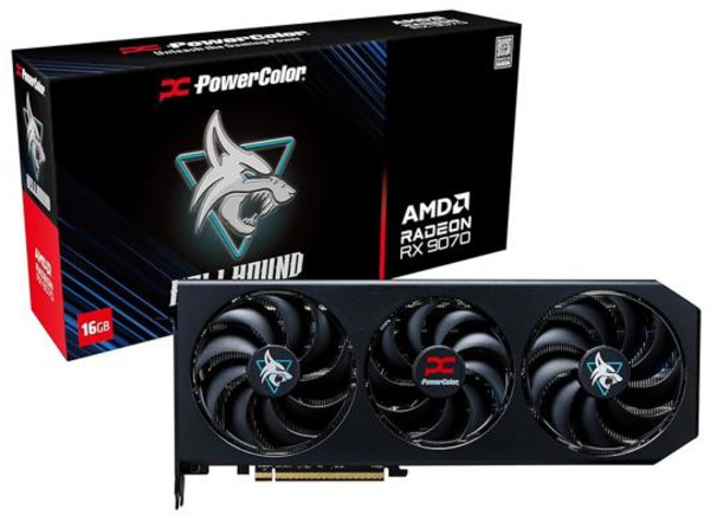 파워컬러 레드 데블 스펙트럴 화이트 AMD 라데온 RX 9070 XT 16GB GDDR6, 9070 Hellhound